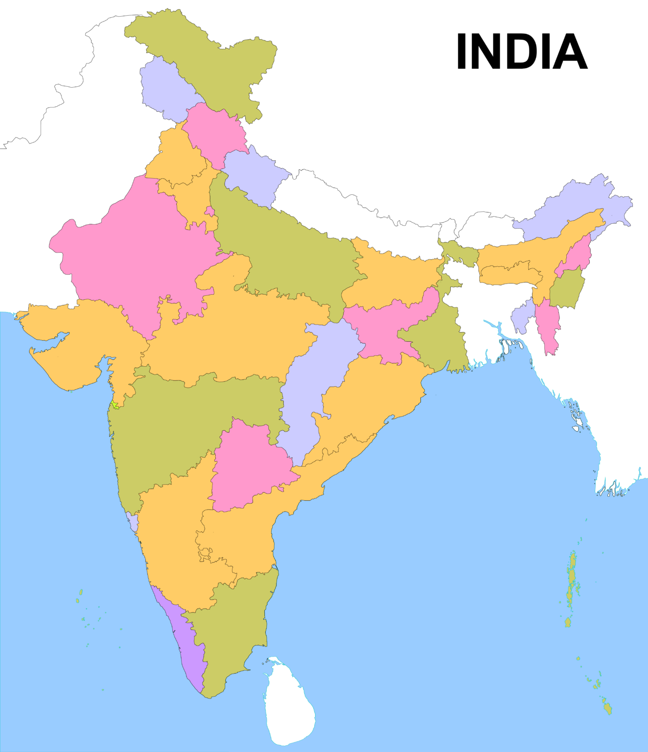 Indian States Map Quiz
