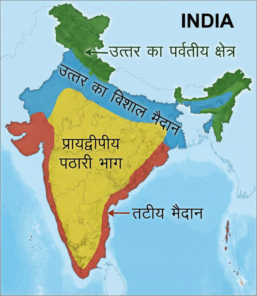 भारत के भू आकृतिक प्रदेश